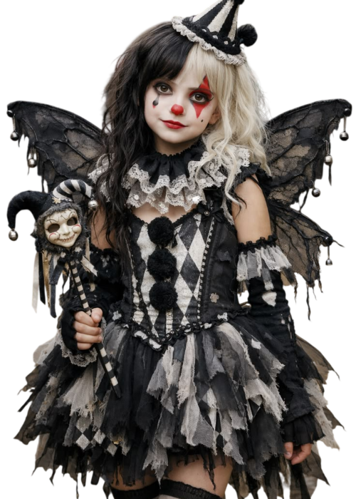 Gothic clown kostüm