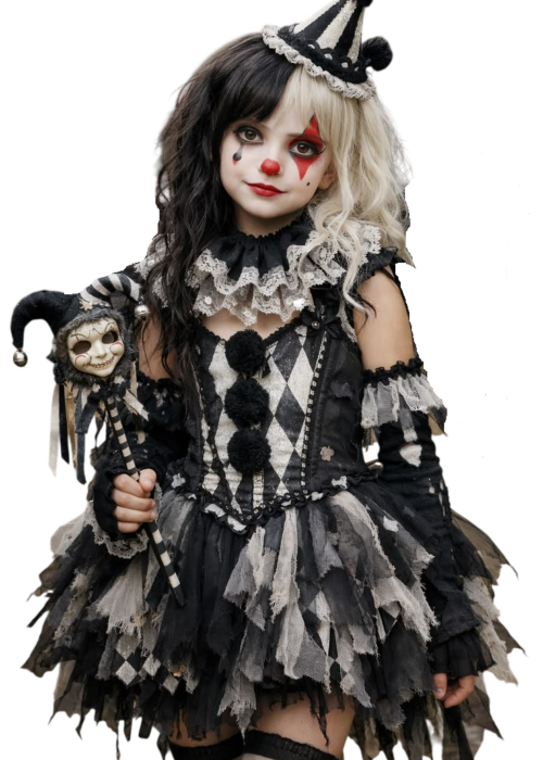 Gotik palyaço kostümü
